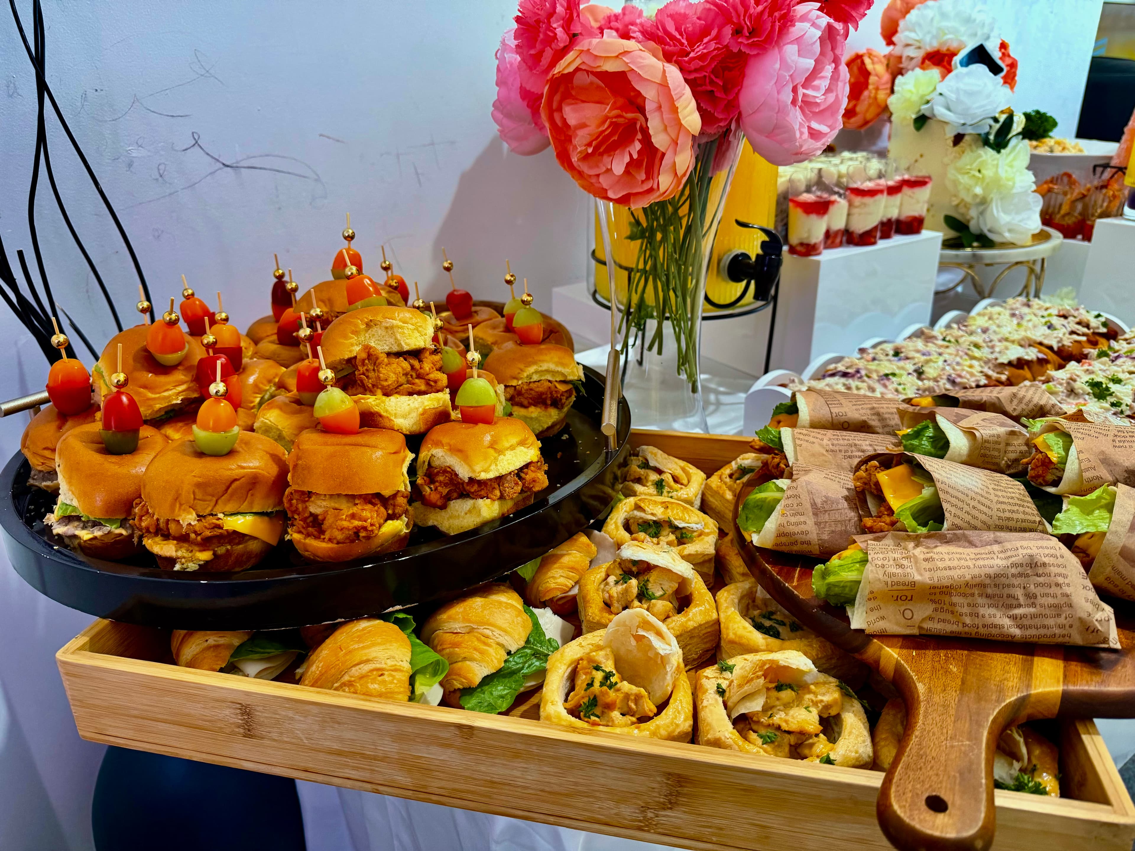 Buffet de sandwichs variés